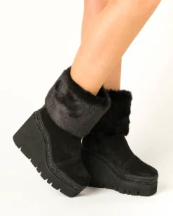 Vidorreta Outlet|Botin pelo en serraje negro Puma