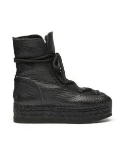 Vidorreta Outlet|Botin plataforma en bost negro Merce Doble