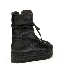 Vidorreta Outlet|Botin plataforma en bost negro Merce Doble