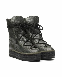 Vidorreta Outlet|Botin plataforma en bost kaki Merce Doble