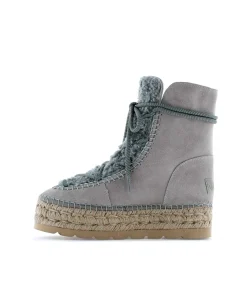 Mujer Vidorreta Botines|Botin plataforma en serraje gris Merce Doble