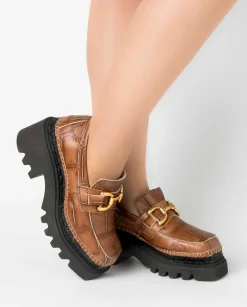 Vidorreta Outlet|Mocasin en Cocco Koda cuero León