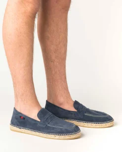 Hombre Vidorreta Outlet|Mocasines|Mocasín serraje marino Borneo