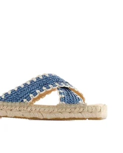 Mujer Vidorreta Sandalias Planas|Pinky cherry azul Miró