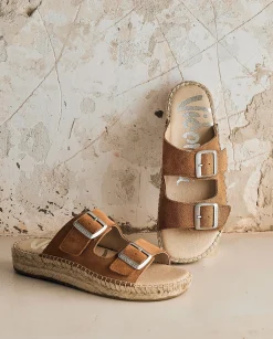Mujer Vidorreta Sandalias Bio|Sandalia bio en serraje cuero Bahía