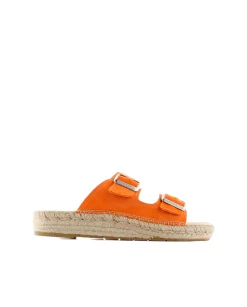 Mujer Vidorreta Sandalias Bio|Sandalia bio en serraje naranja Bahía