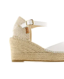 Mujer Vidorreta Sandalias Cuña|Sandalia en napa blanco Tilo 5