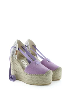 Mujer Vidorreta Sandalias Cuña|Sandalia lona eco malva Greco