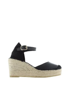 Mujer Vidorreta Sandalias Cuña|Sandalia napa negro Tilo 5
