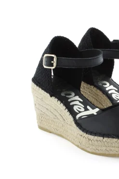 Mujer Vidorreta Sandalias Cuña|Sandalia napa negro Tilo 5