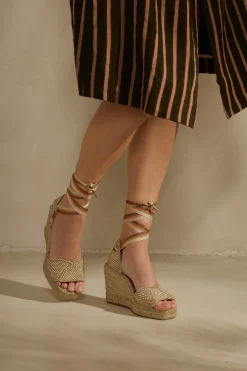 Mujer Vidorreta Sandalias Cuña|Sandalia pala rayon crudo Matisse