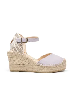 Vidorreta Outlet|Sandalia pico serraje malva Tilo 5