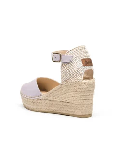 Vidorreta Outlet|Sandalia pico serraje malva Tilo 5