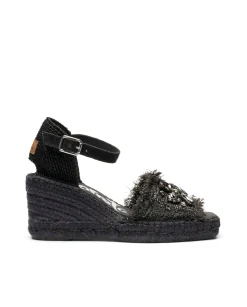 Vidorreta Outlet|Sandalia rafia cristales negro Matisse 5