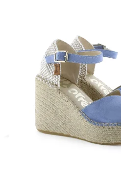 Mujer Vidorreta Sandalias Cuña|Sandalia serraje jeans Monet