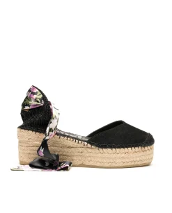 Vidorreta Outlet|Sandalia serraje negro Creta