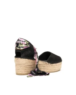 Vidorreta Outlet|Sandalia serraje negro Creta