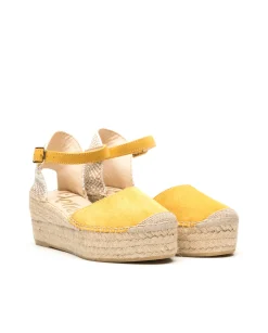 Vidorreta Outlet|Sandalia serraje ocre Creta