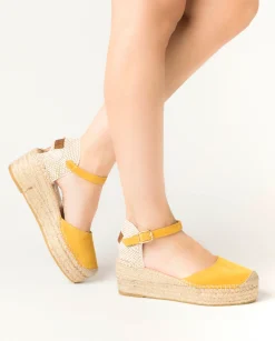 Vidorreta Outlet|Sandalia serraje ocre Creta