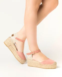Vidorreta Outlet|Sandalia serraje salmon Creta