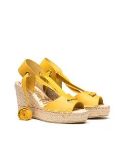Vidorreta Outlet|Sandalia vaquetta amarillo Tilo 7