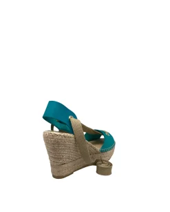 Vidorreta Outlet|Sandalia vaquetta turquesa Tilo 7