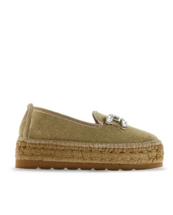 Vidorreta Outlet|Slipper detalle en terciopelo arena Merce Doble