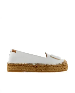 Mujer Vidorreta Slippers|Slippers|Slipper en napa blanco Merce Doble