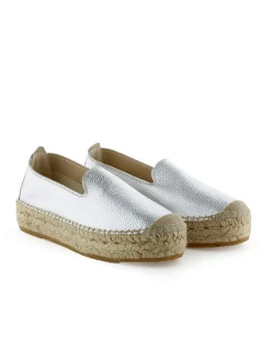 Mujer Vidorreta Slippers|Slippers|Slipper en napa metal plata Merce Doble