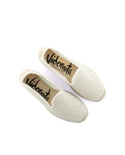 Mujer Vidorreta Slippers|Slippers|Slipper en rafia trenza crudo Borneo
