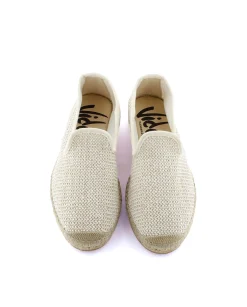Mujer Vidorreta Slippers|Slippers|Slipper en rafia trenza crudo Borneo