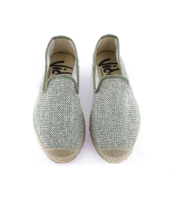 Mujer Vidorreta Slippers|Slippers|Slipper en rafia trenza verde Borneo