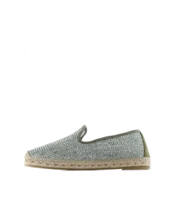 Mujer Vidorreta Slippers|Slippers|Slipper en rafia trenza verde Borneo