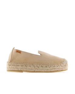Mujer Vidorreta Slippers|Slippers|Slipper en serraje arena Merce Doble