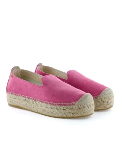Mujer Vidorreta Slippers|Slippers|Slipper en serraje fuxia Merce Doble