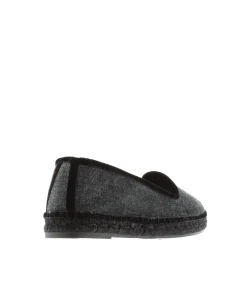 Mujer Vidorreta Slippers|Slippers|Slipper en terciopelo negro Pitiusa