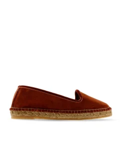 Mujer Vidorreta Slippers|Slippers|Slipper en terciopelo teja Pitiusa