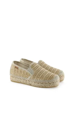 Mujer Vidorreta Plataformas|Slippers|Slipper rafia metal cuerda Merce Doble