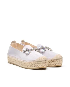 Vidorreta Outlet|Slippers detalle serraje malva Merce Doble
