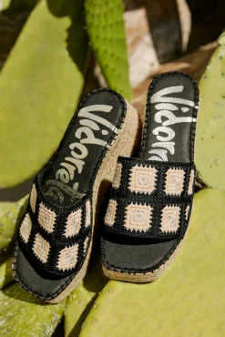 Mujer Vidorreta Zuecos|zueco crochet negro Vinci