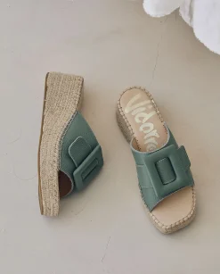 Mujer Vidorreta Zuecos|Zueco en bost verde Vinci
