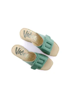 Mujer Vidorreta Zuecos|Zueco en bost verde Vinci