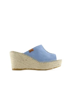 Mujer Vidorreta Zuecos|Zueco en serraje jeans Dominica