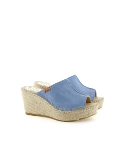 Mujer Vidorreta Zuecos|Zueco en serraje jeans Dominica