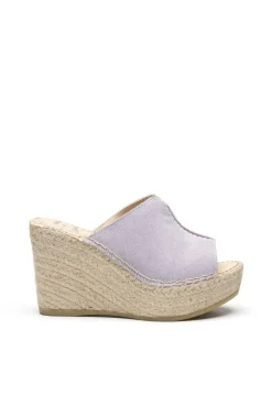 Vidorreta Outlet|Zueco serraje malva Dominica