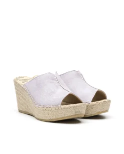 Vidorreta Outlet|Zueco serraje malva Dominica